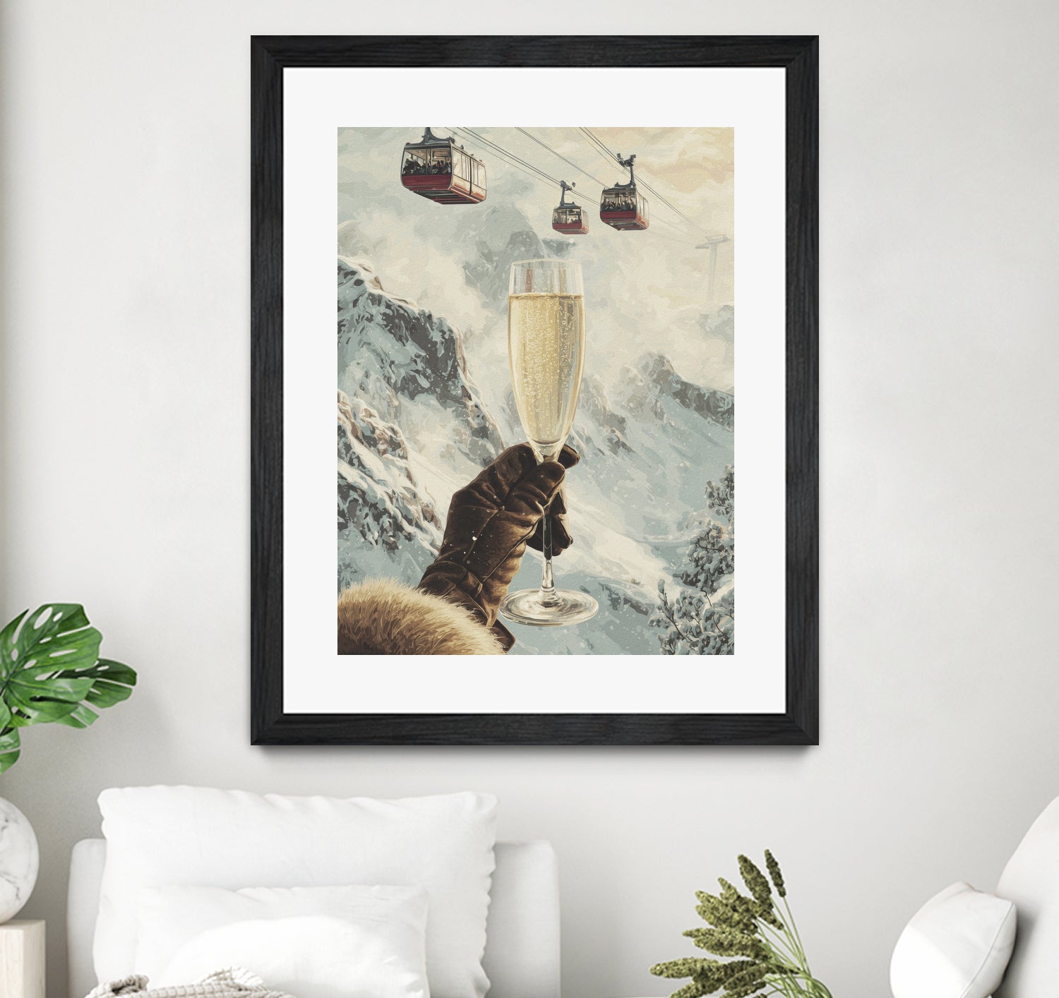 Bubbly Skiing by Andreas Magnusson on GIANT ART - figurative champagne