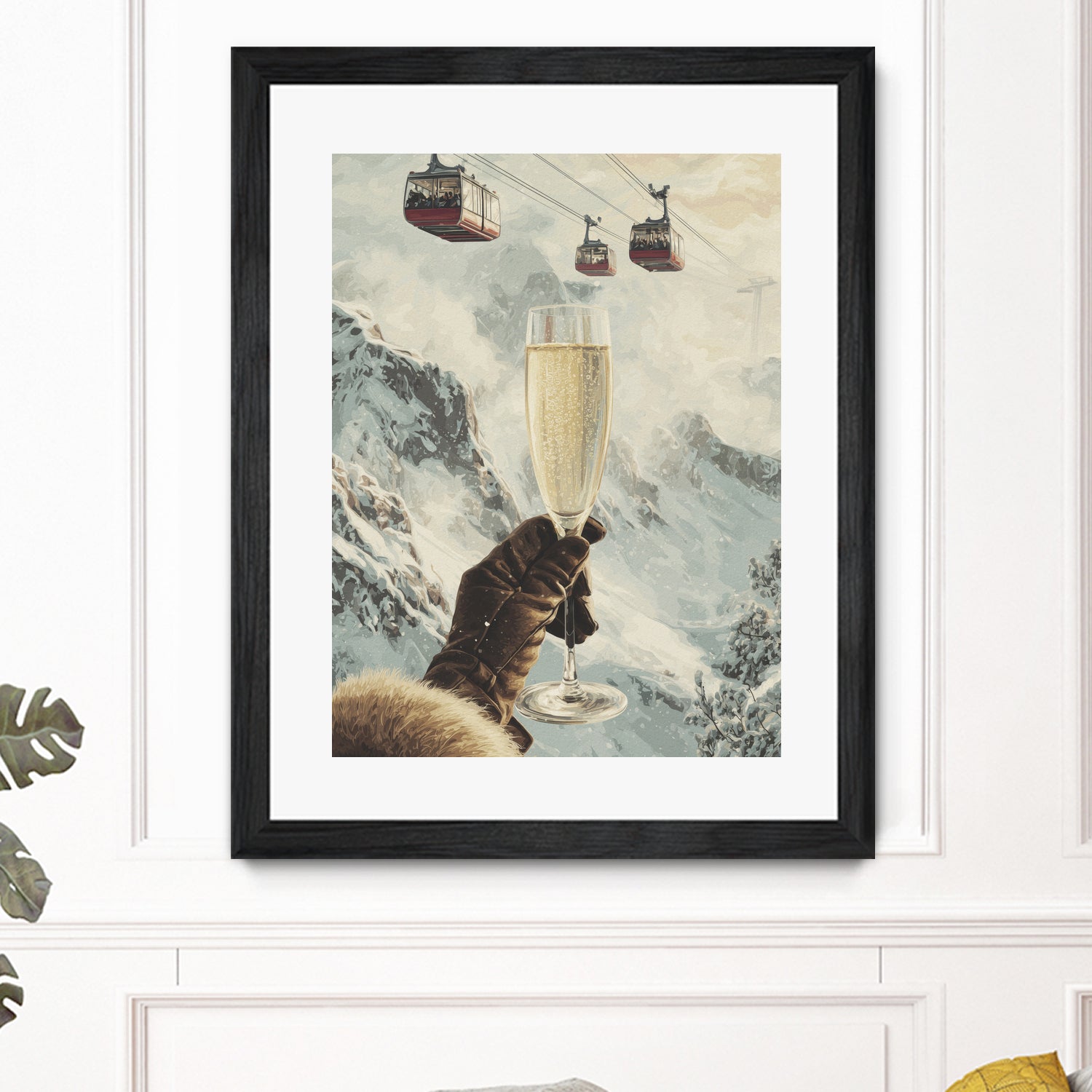 Bubbly Skiing by Andreas Magnusson on GIANT ART - figurative champagne