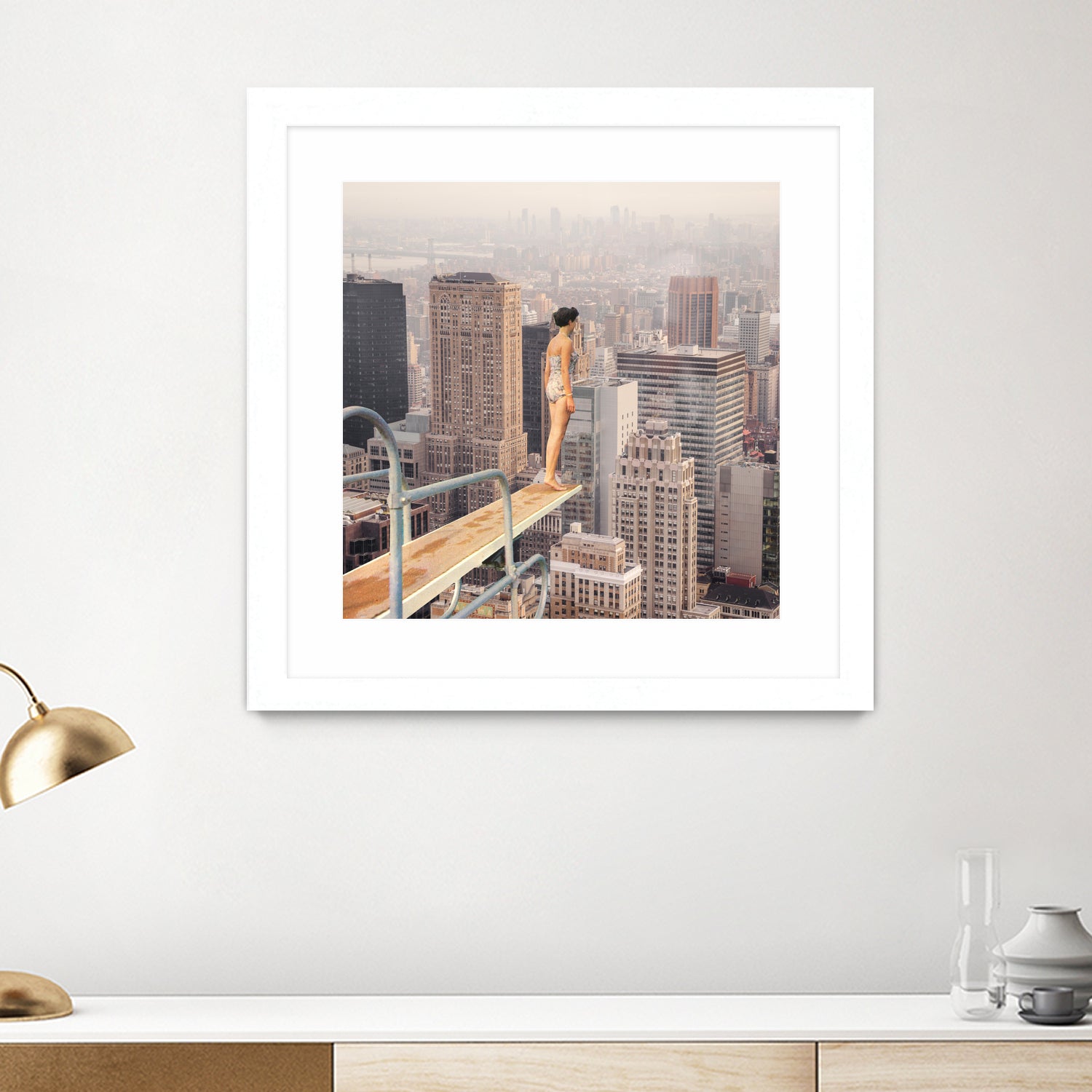 Risky Swimming by Marja van den on GIANT ART - illustration surreal