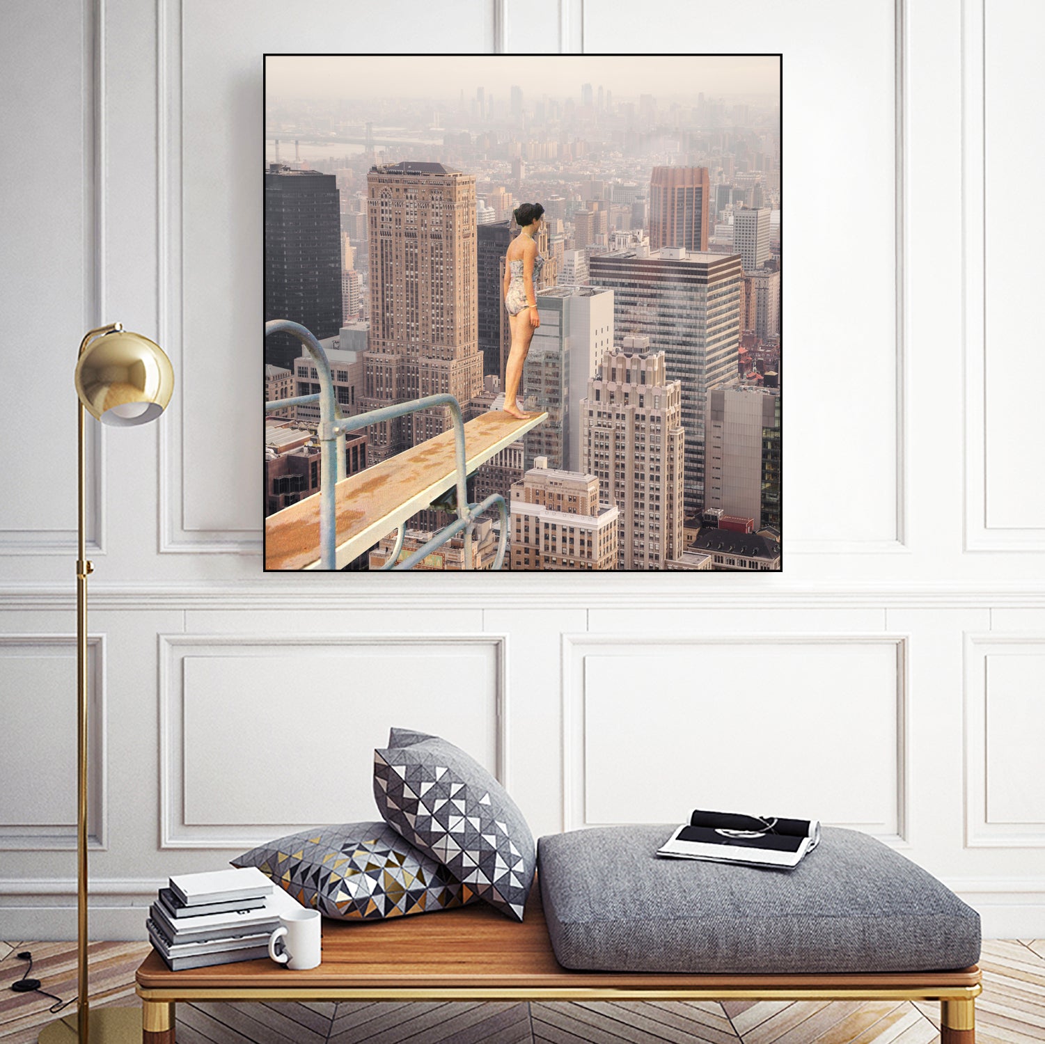 Risky Swimming by Marja van den on GIANT ART - illustration surreal