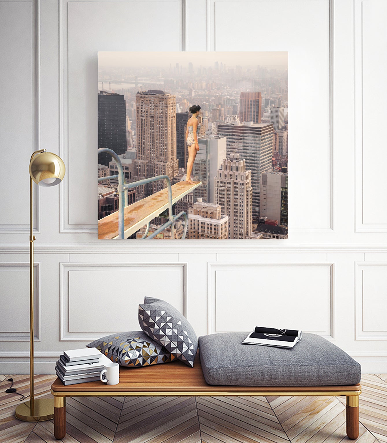 Risky Swimming by Marja van den on GIANT ART - illustration surreal