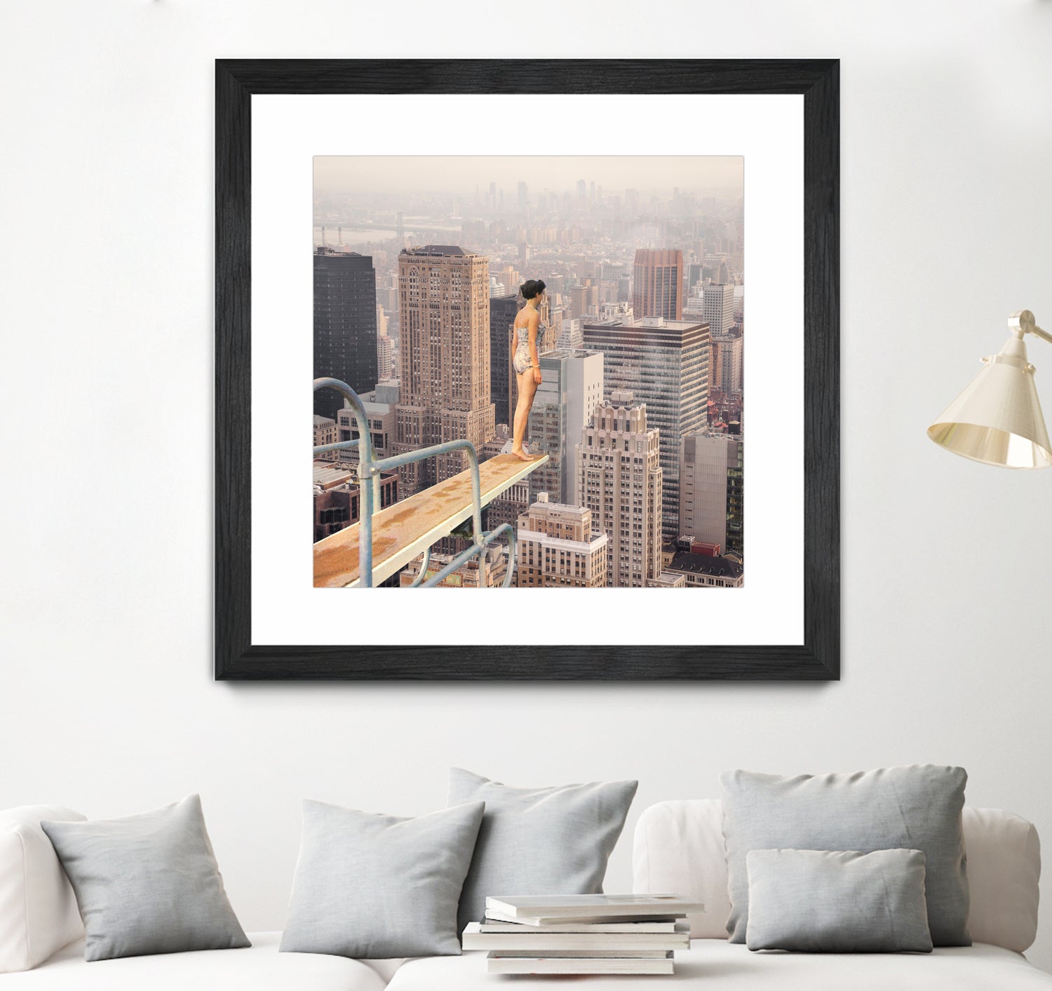 Risky Swimming by Marja van den on GIANT ART - illustration surreal