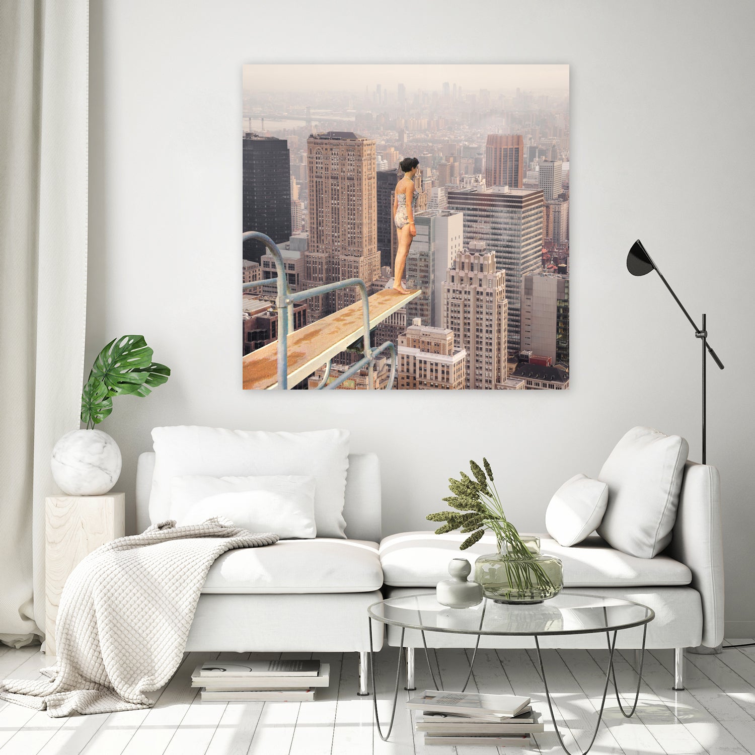 Risky Swimming by Marja van den on GIANT ART - illustration surreal