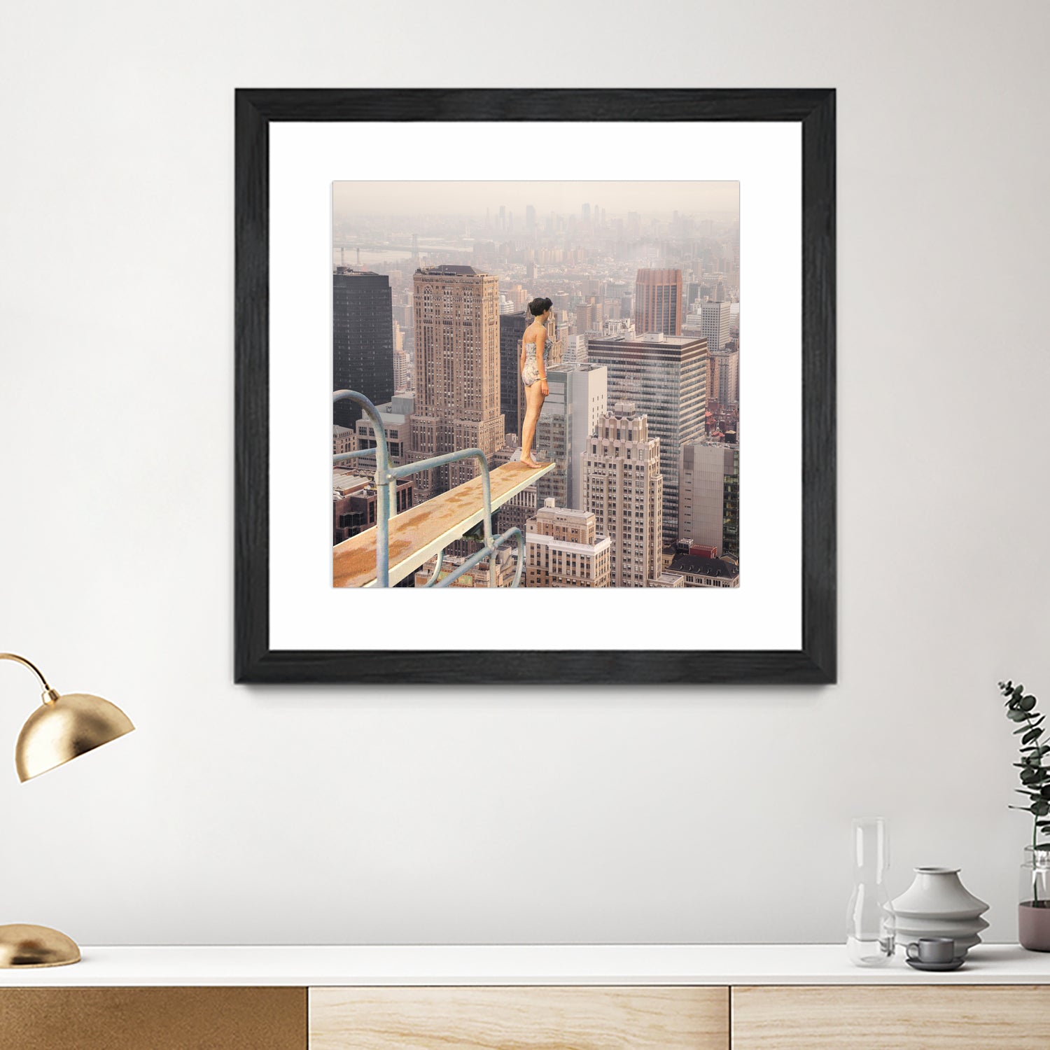 Risky Swimming by Marja van den on GIANT ART - illustration surreal