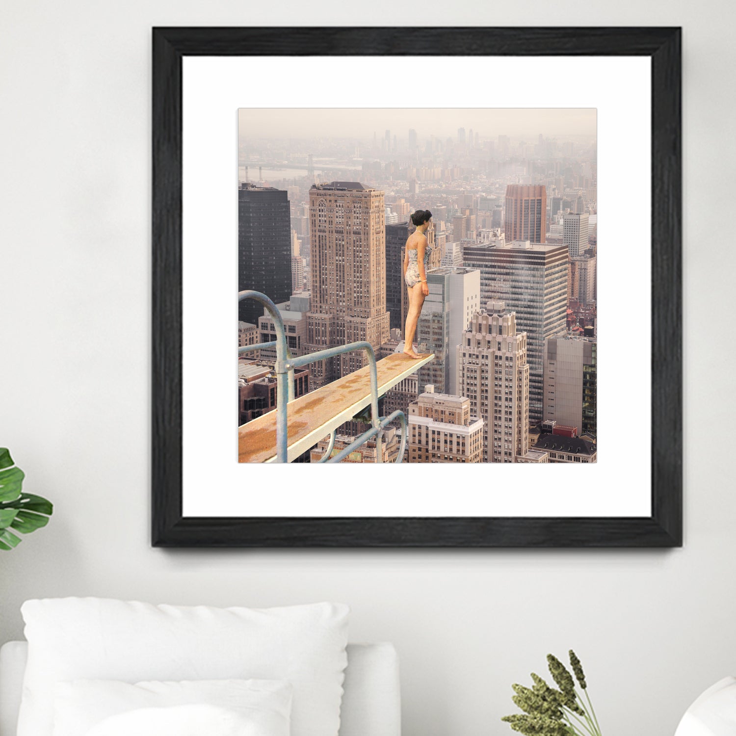 Risky Swimming by Marja van den on GIANT ART - illustration surreal