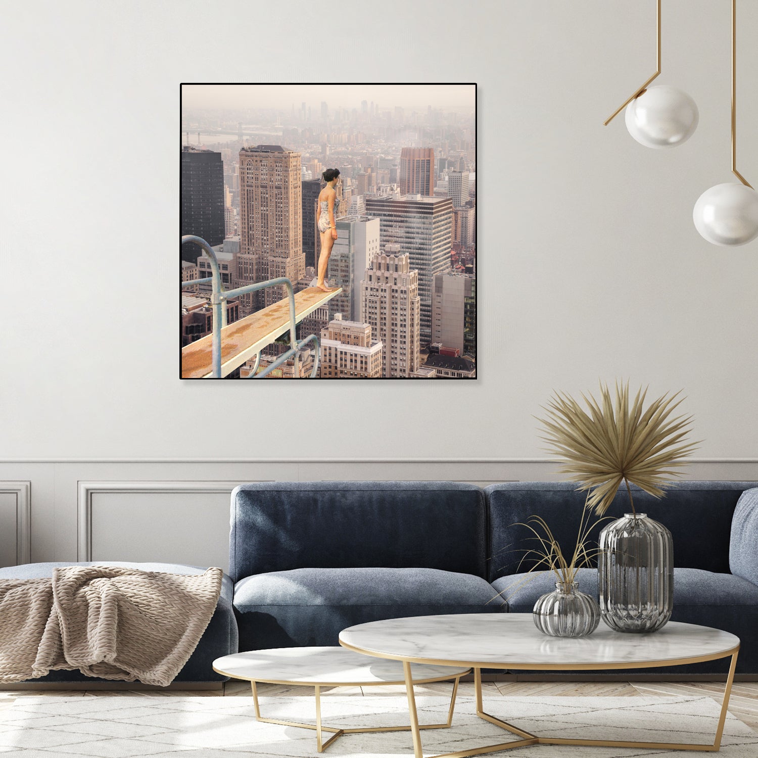 Risky Swimming by Marja van den on GIANT ART - illustration surreal