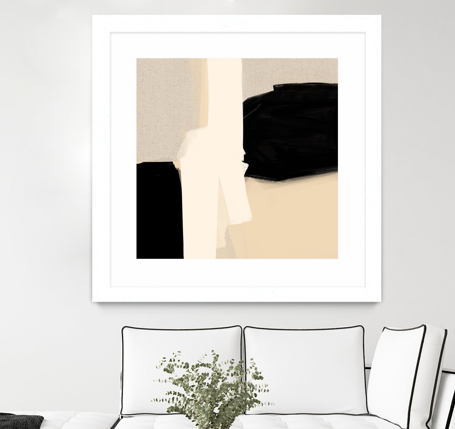 Opposites Attract 5 by Simona Gocan on GIANT ART - illustration neutral tones
