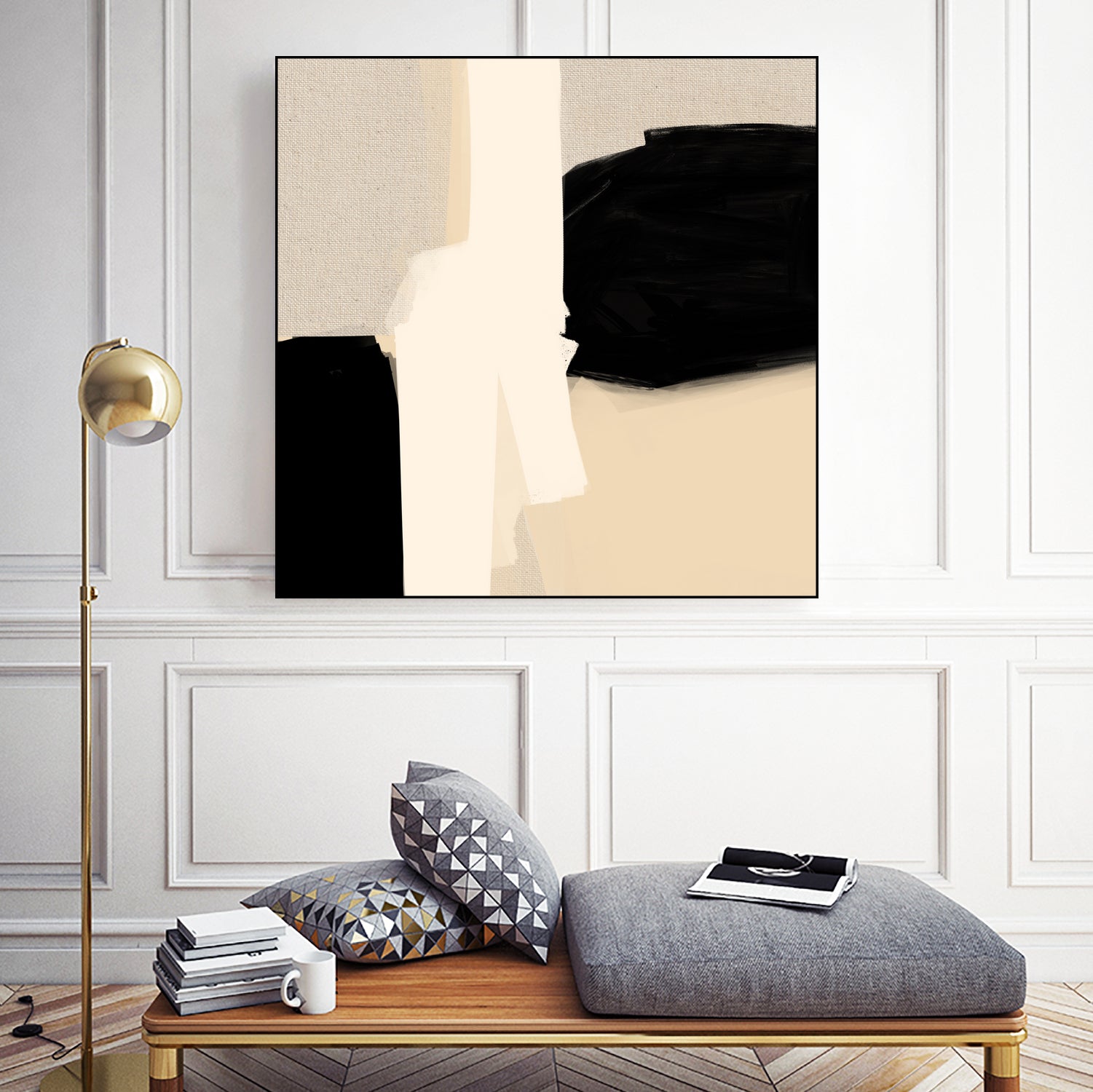 Opposites Attract 5 by Simona Gocan on GIANT ART - illustration neutral tones