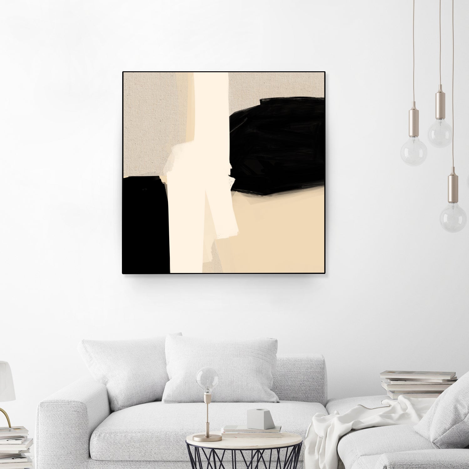 Opposites Attract 5 by Simona Gocan on GIANT ART - illustration neutral tones