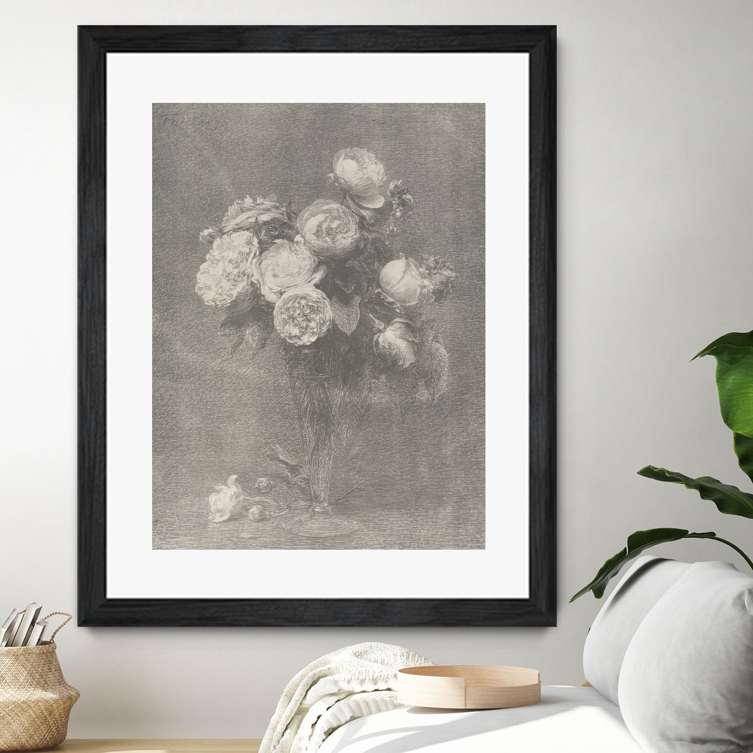 Bouquet of Roses by Henri Fantin Latour on GIANT ART -  henri fantin latour