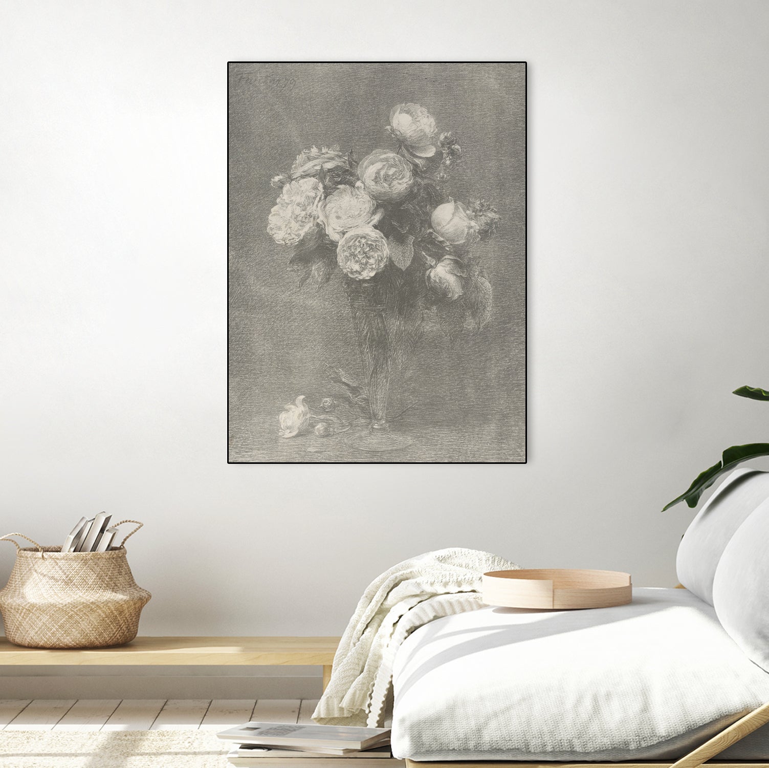 Bouquet of Roses by Henri Fantin Latour on GIANT ART -  henri fantin latour