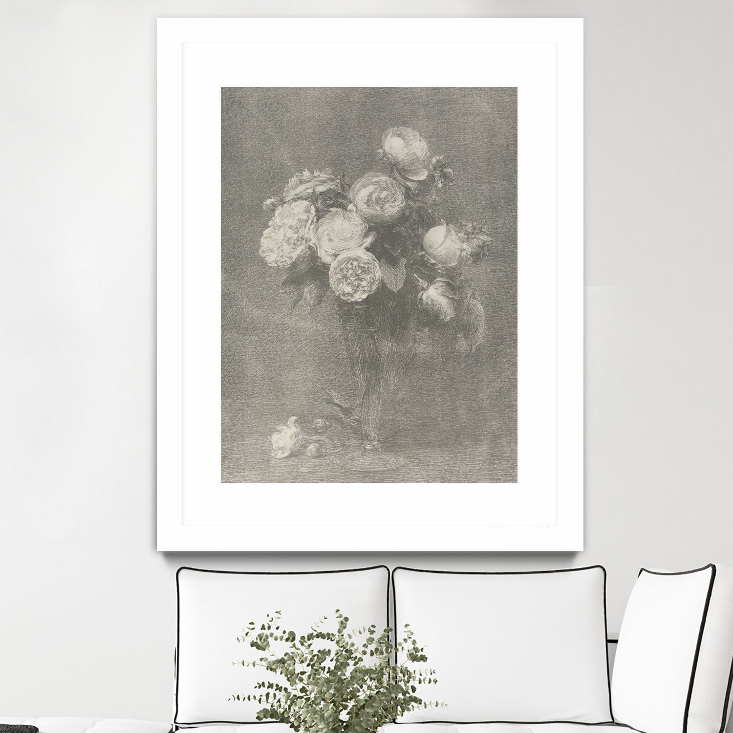 Bouquet of Roses by Henri Fantin Latour on GIANT ART -  henri fantin latour