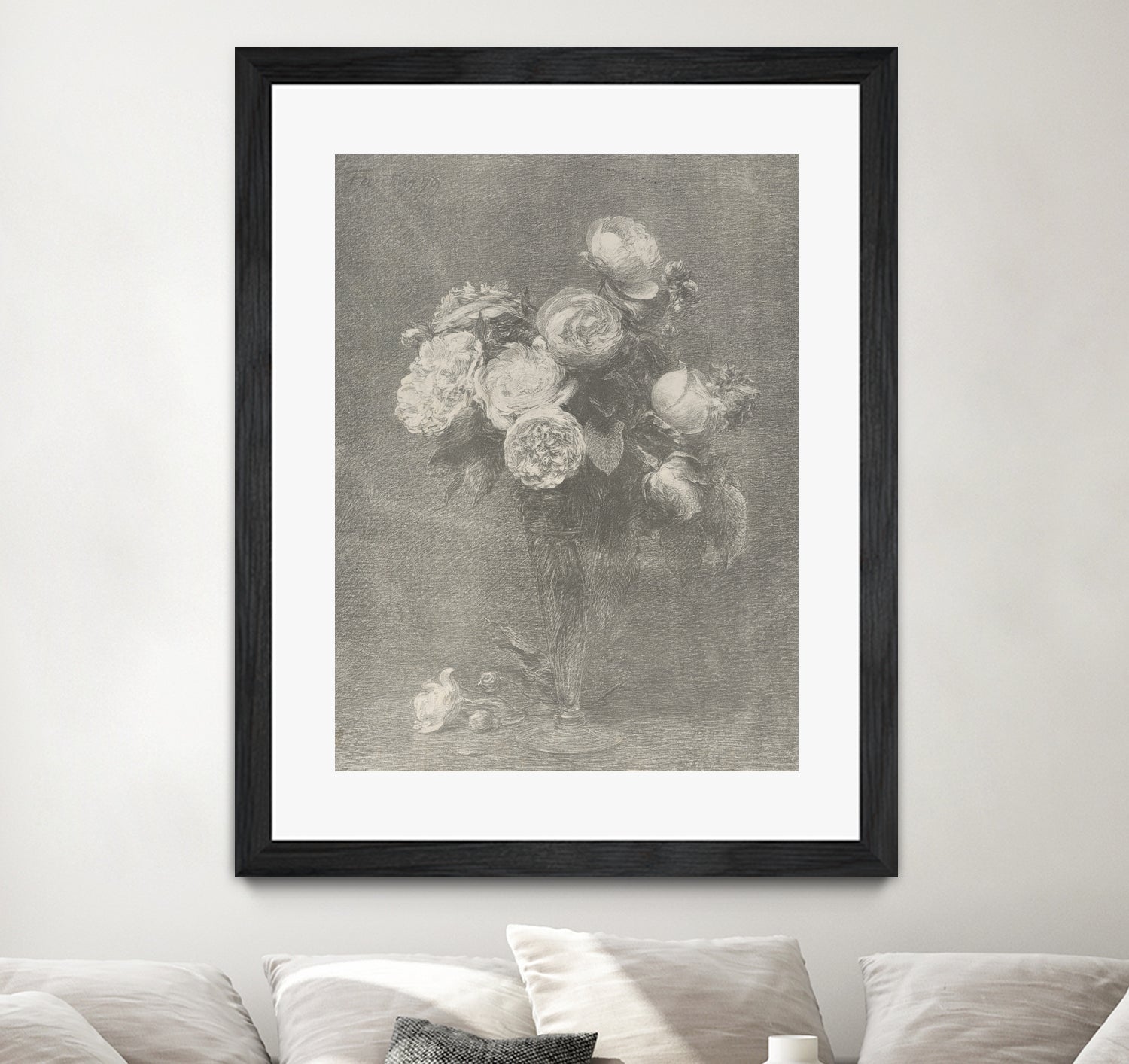 Bouquet of Roses by Henri Fantin Latour on GIANT ART -  henri fantin latour