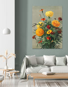 Marigolds by Ellen Thayer Fisher on GIANT ART - illustration ellen thayer fisher