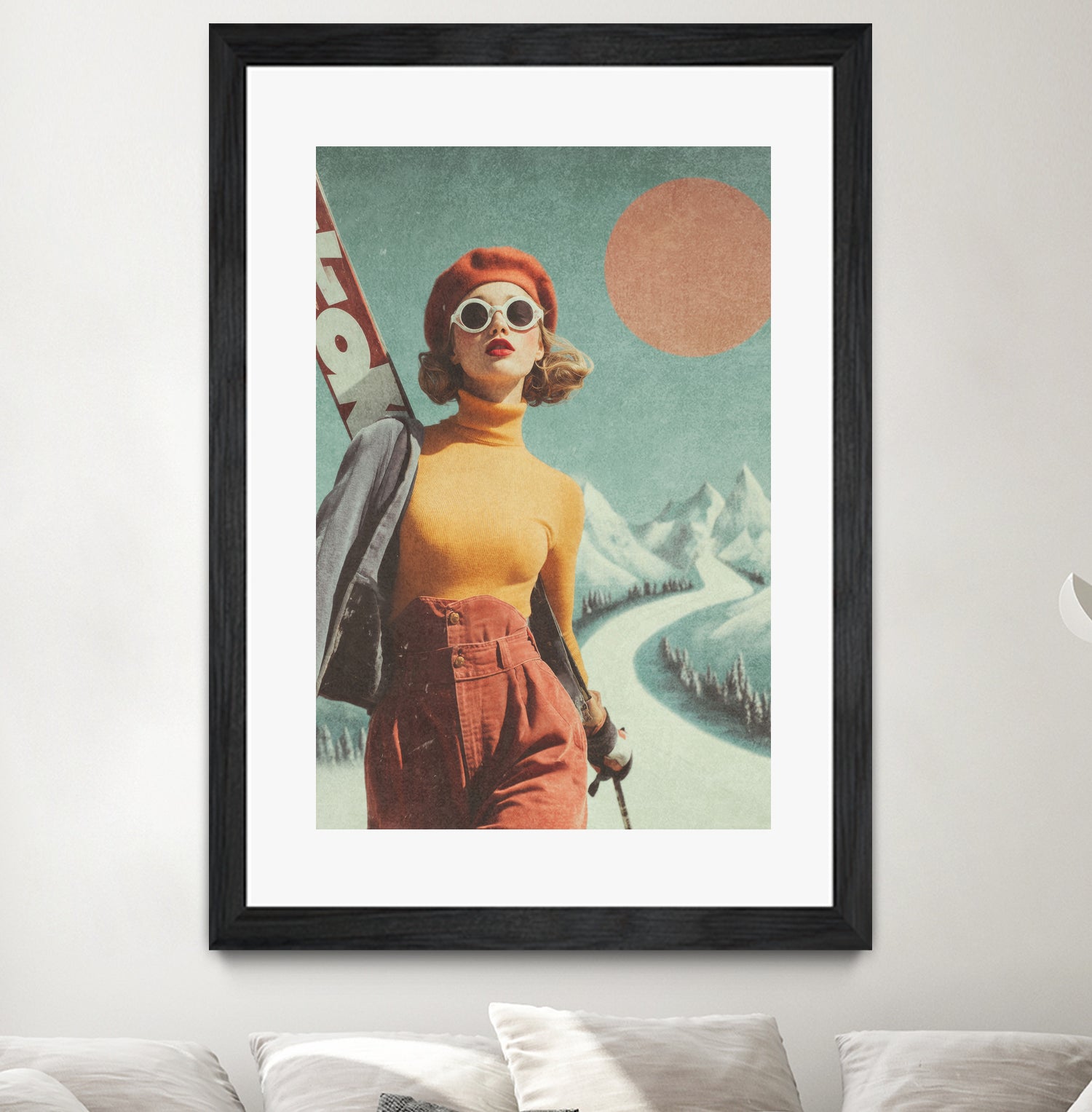 Skiing Adventure by Emel Tunaboylu on GIANT ART -  skiing25