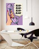 Blah Blah Blah by Andreas Magnusson on GIANT ART - illustration telephone