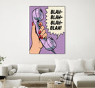 Blah Blah Blah by Andreas Magnusson on GIANT ART - illustration telephone