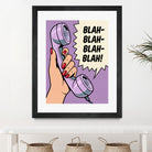 Blah Blah Blah by Andreas Magnusson on GIANT ART - illustration telephone