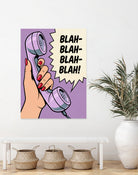Blah Blah Blah by Andreas Magnusson on GIANT ART - illustration telephone