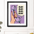 Blah Blah Blah by Andreas Magnusson on GIANT ART - illustration telephone