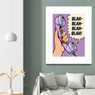 Blah Blah Blah by Andreas Magnusson on GIANT ART - illustration telephone
