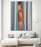 Behind the Curtains by Andreas Magnusson on GIANT ART - illustration woman