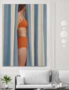 Behind the Curtains by Andreas Magnusson on GIANT ART - illustration woman