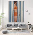 Behind the Curtains by Andreas Magnusson on GIANT ART - illustration woman