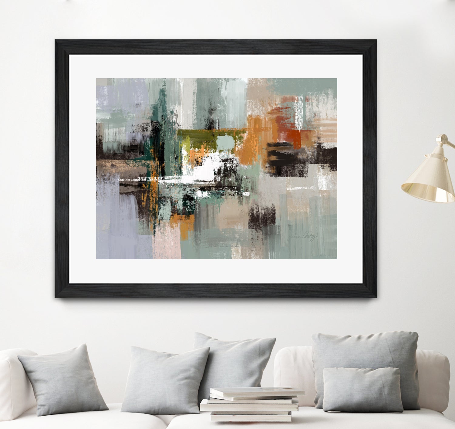 Green by Sage Rust on GIANT ART - cheney black abstract julia cheney