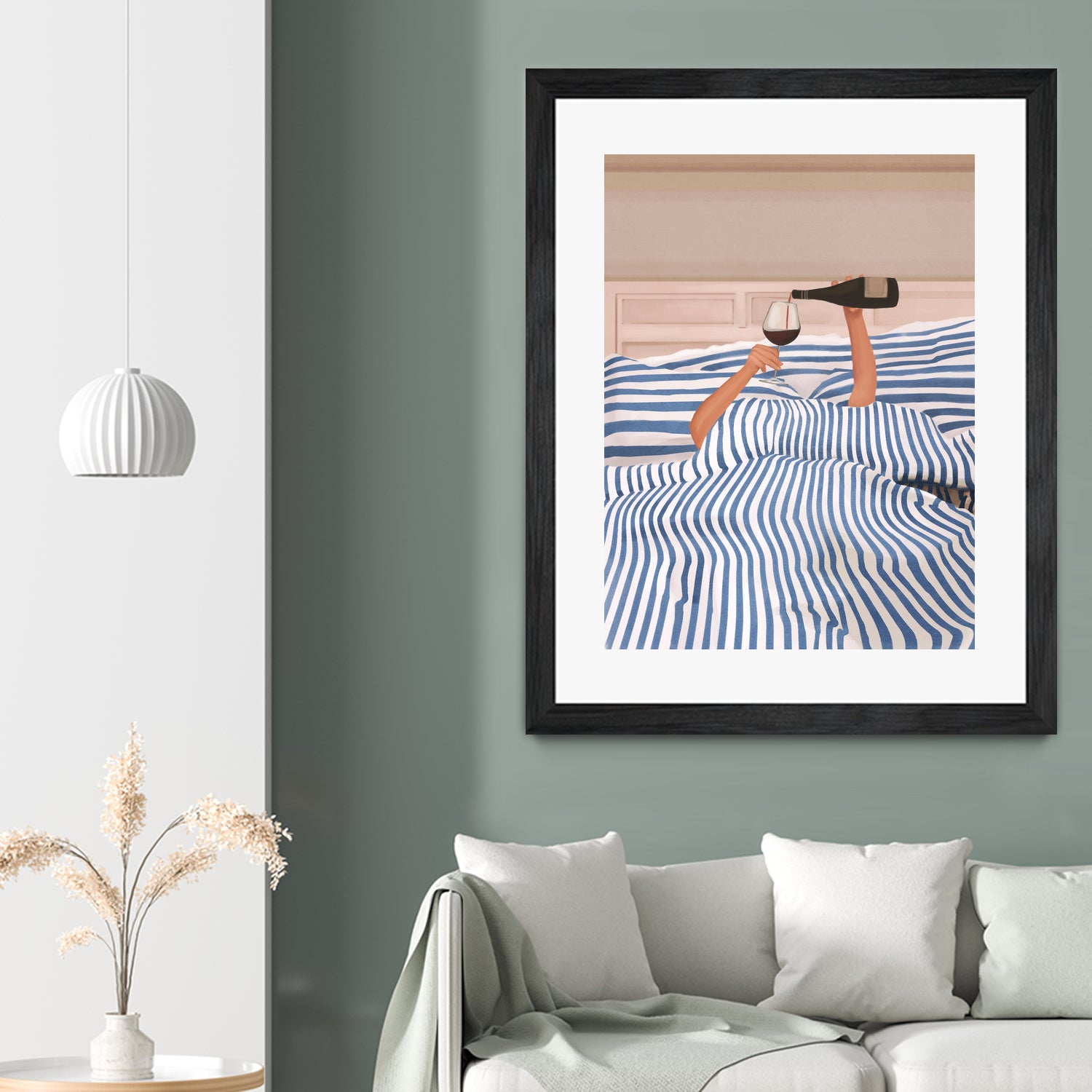 Morning Wine 3 by Flow Line on GIANT ART - illustration woman