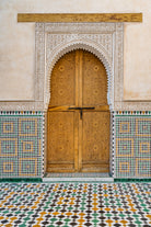 Decorated brown wooden door in Morocco by Photolovers on GIANT ART - photography morocco