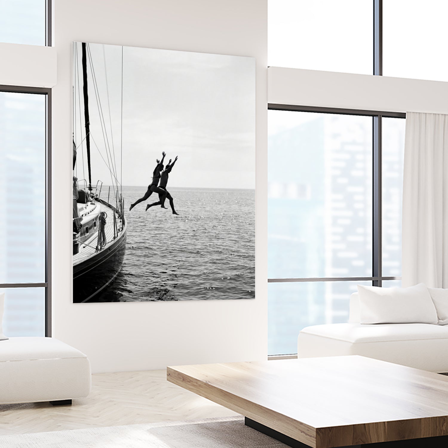 Jumping From a Boat by Andreas Magnusson on GIANT ART - photography boat