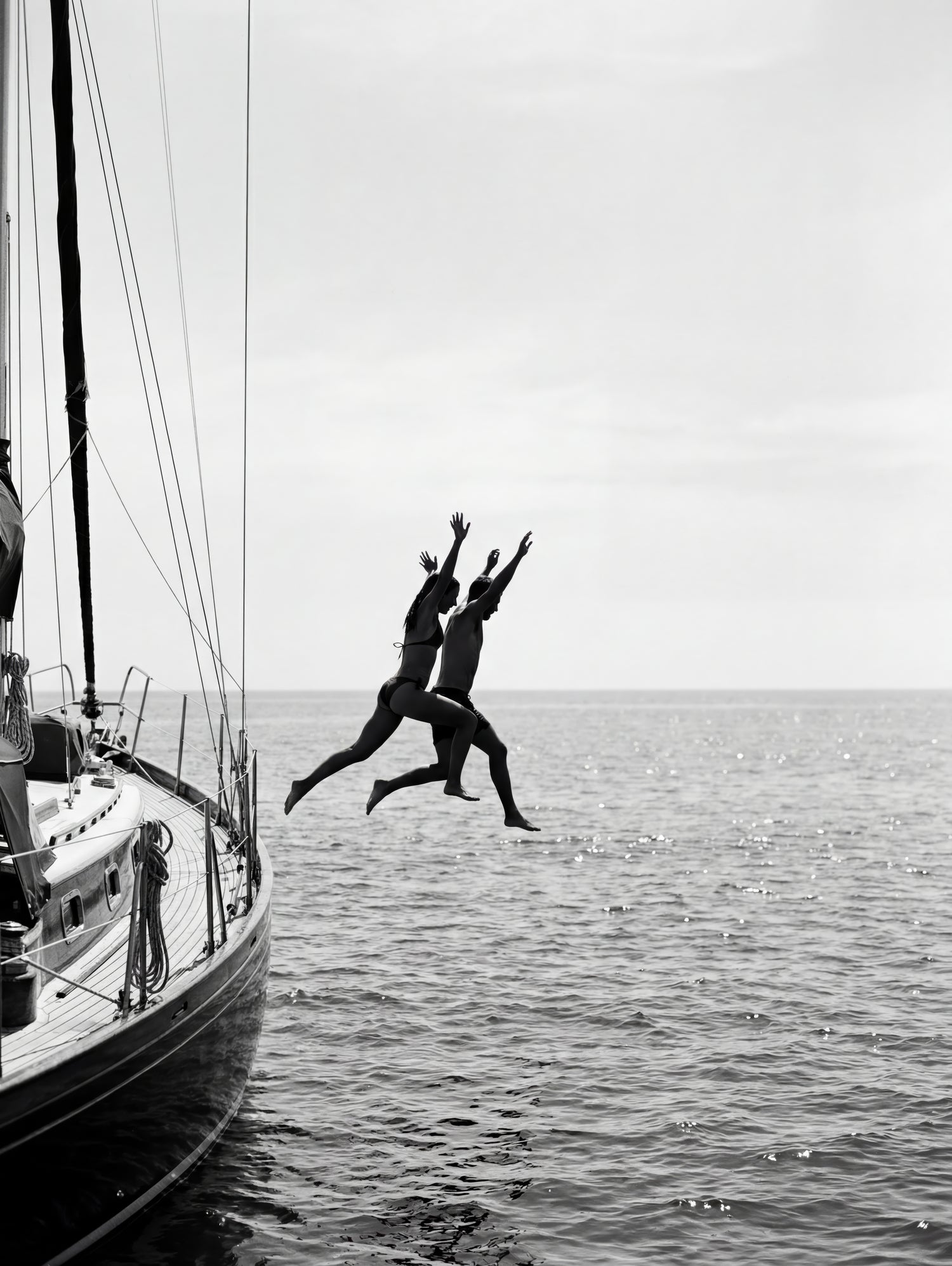 Jumping From a Boat by Andreas Magnusson on GIANT ART - photography boat