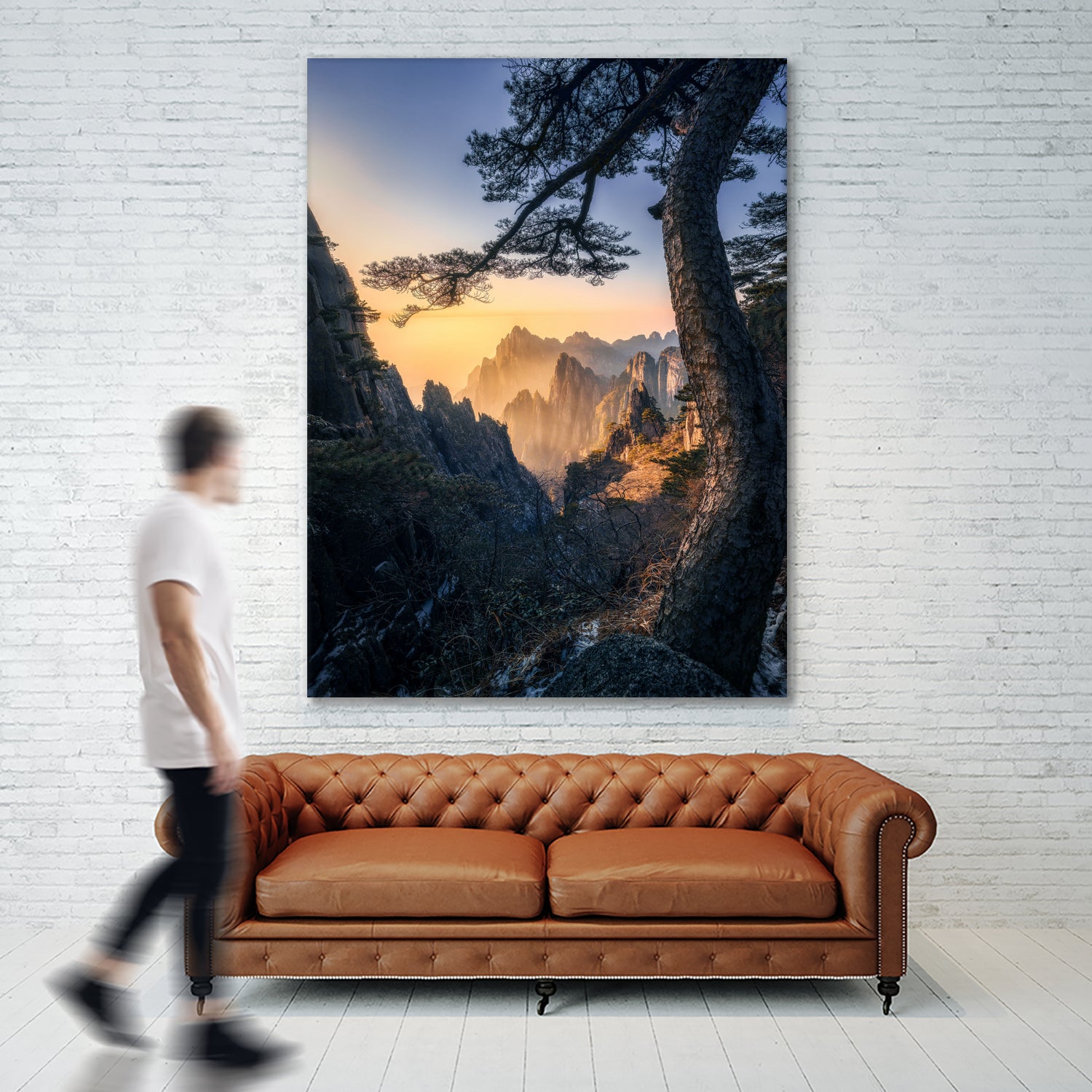 Forests towering over endless mountains by Yuan Cui on GIANT ART -  photography 