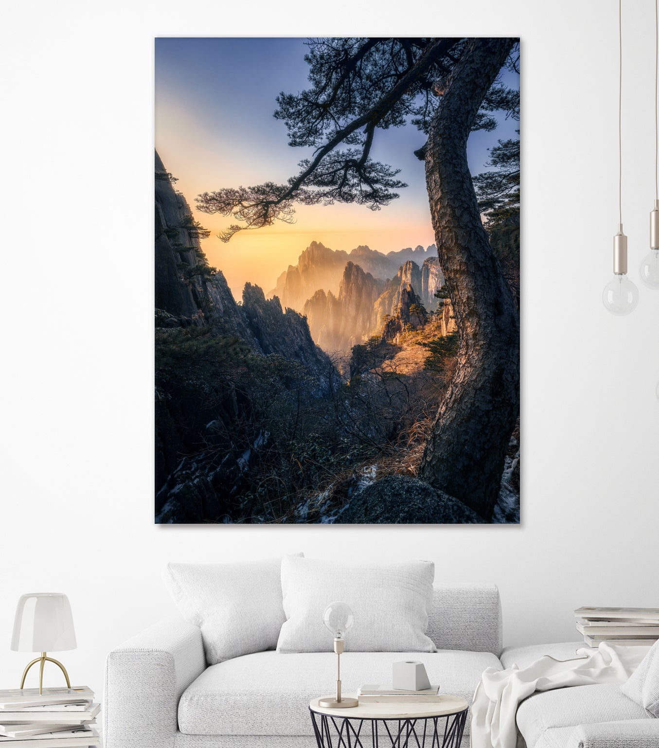 Forests towering over endless mountains by Yuan Cui on GIANT ART -  photography 