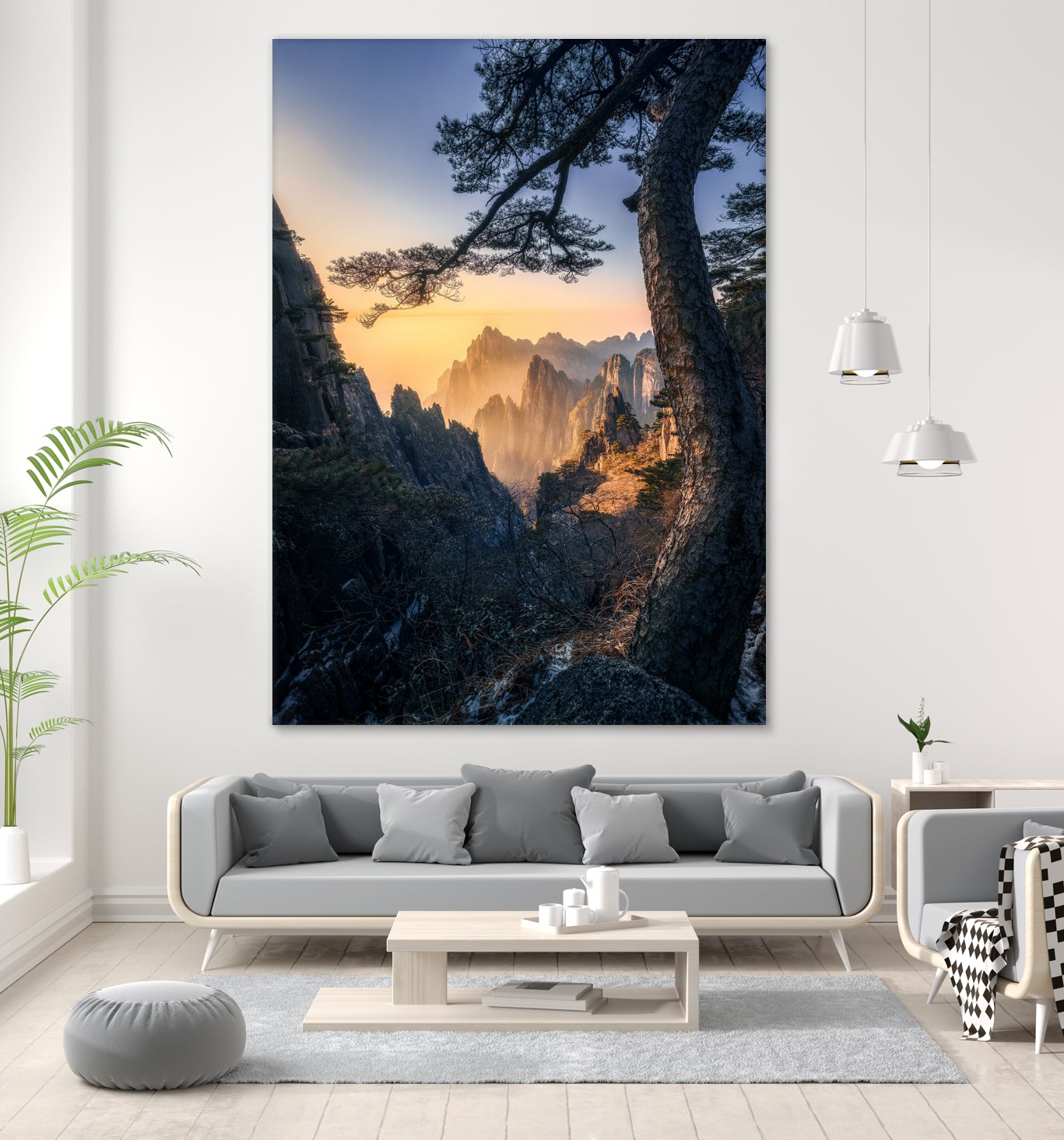 Forests towering over endless mountains by Yuan Cui on GIANT ART -  photography 