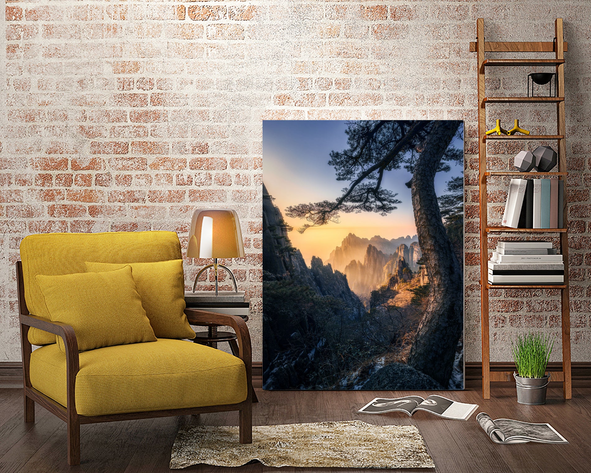 Forests towering over endless mountains by Yuan Cui on GIANT ART -  photography 