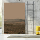 Atmospheric Layered Terrain Landscape With Warm Retro Tonal Haze by Stephanie Klatt on GIANT ART - textural landscape  textural