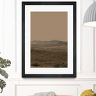 Atmospheric Layered Terrain Landscape With Warm Retro Tonal Haze by Stephanie Klatt on GIANT ART - textural landscape  textural