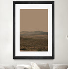 Atmospheric Layered Terrain Landscape With Warm Retro Tonal Haze by Stephanie Klatt on GIANT ART - textural landscape  textural