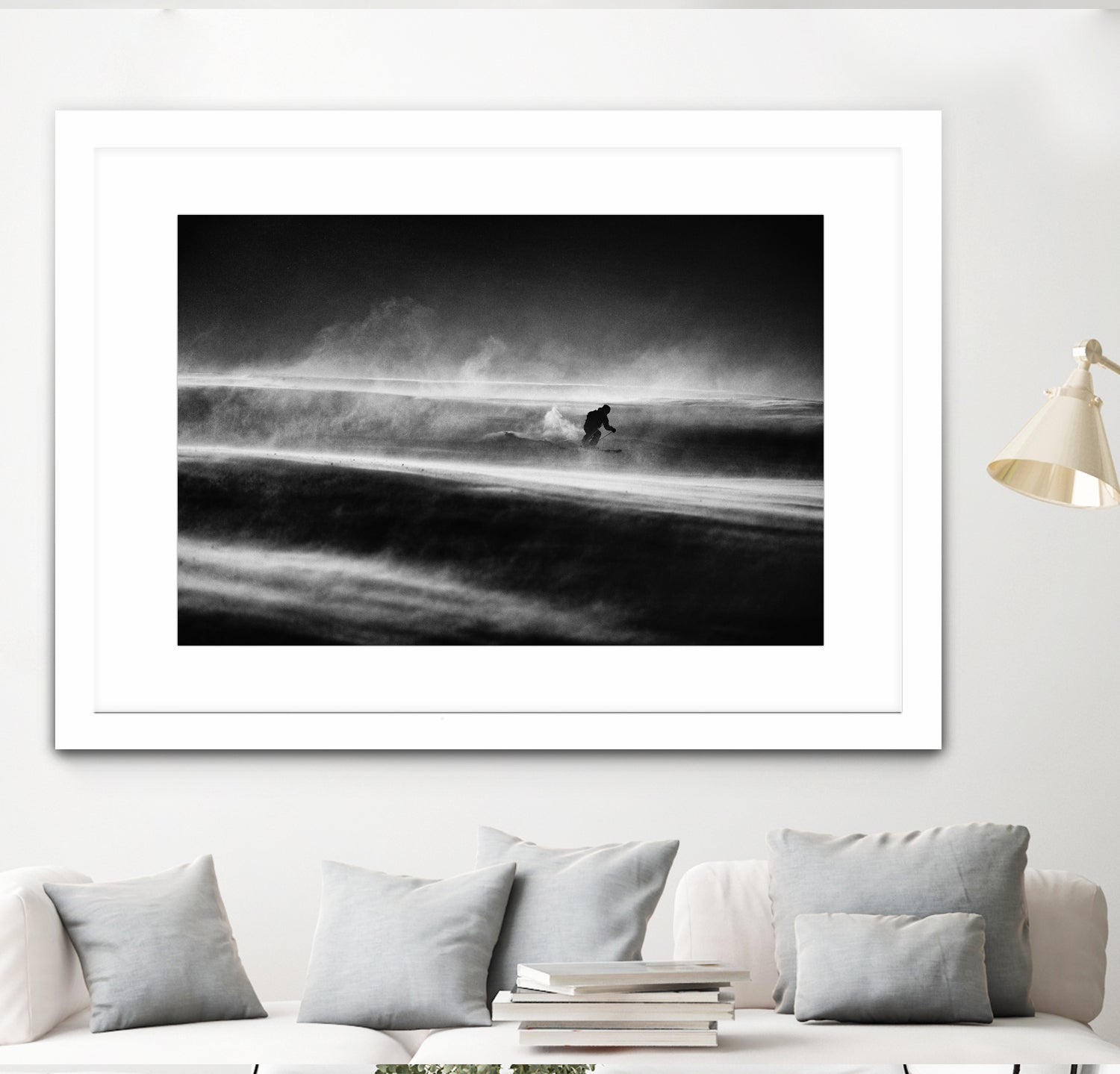 Race against the time and wind by Peter on GIANT ART - photography skier