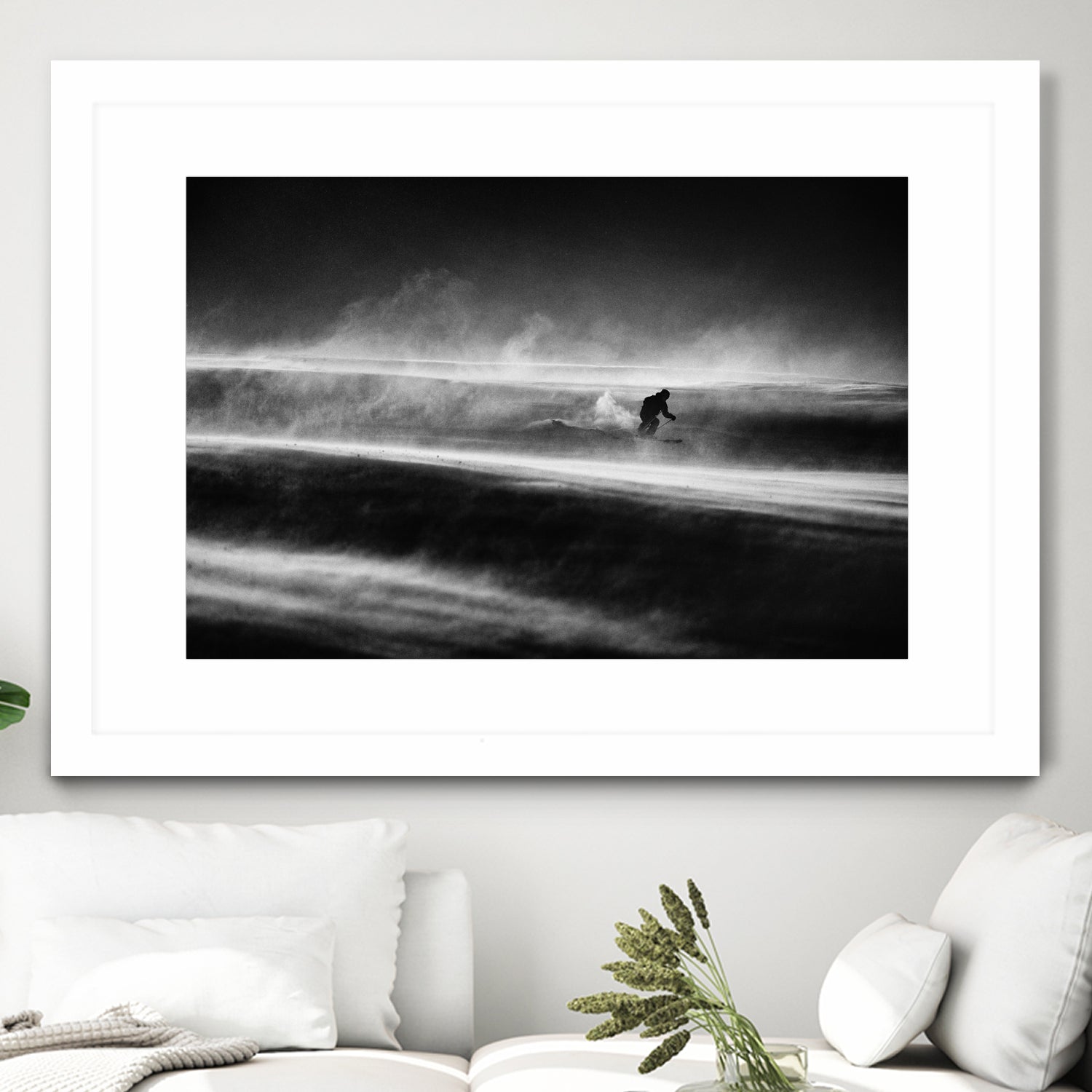 Race against the time and wind by Peter on GIANT ART - photography skier