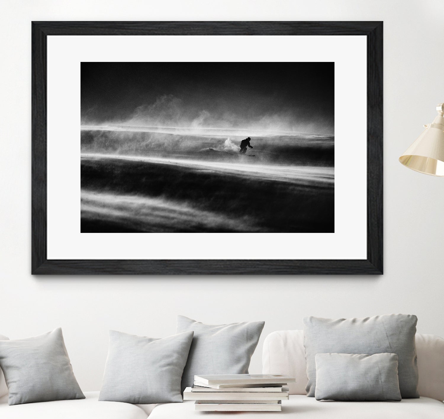 Race against the time and wind by Peter on GIANT ART - photography skier