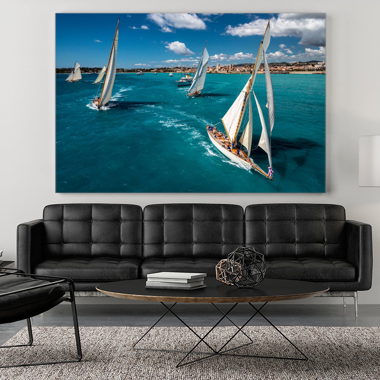 Race start by Marc Pelissier on GIANT ART - sailboats photography sailboats