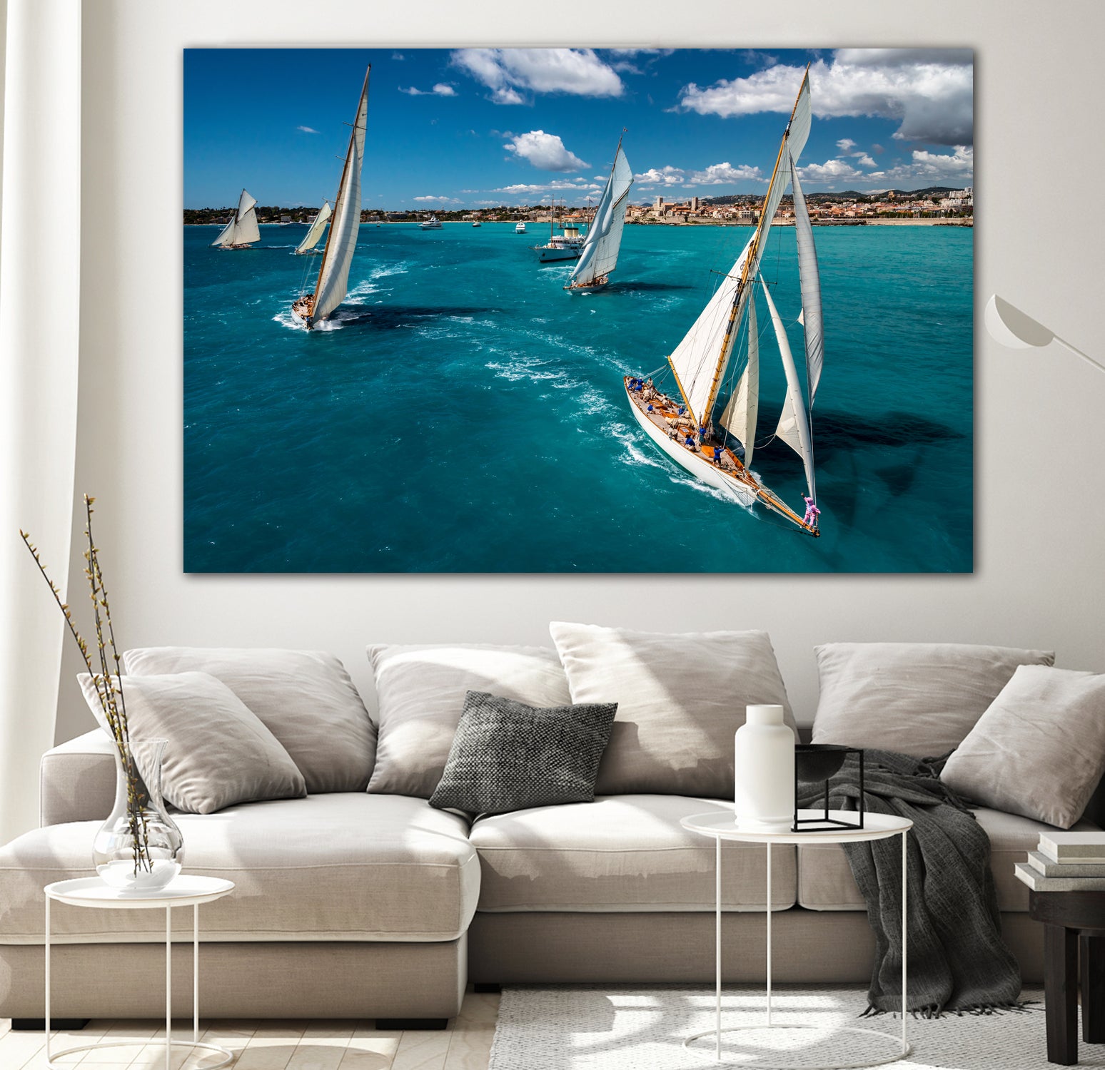 Race start by Marc Pelissier on GIANT ART - sailboats photography sailboats