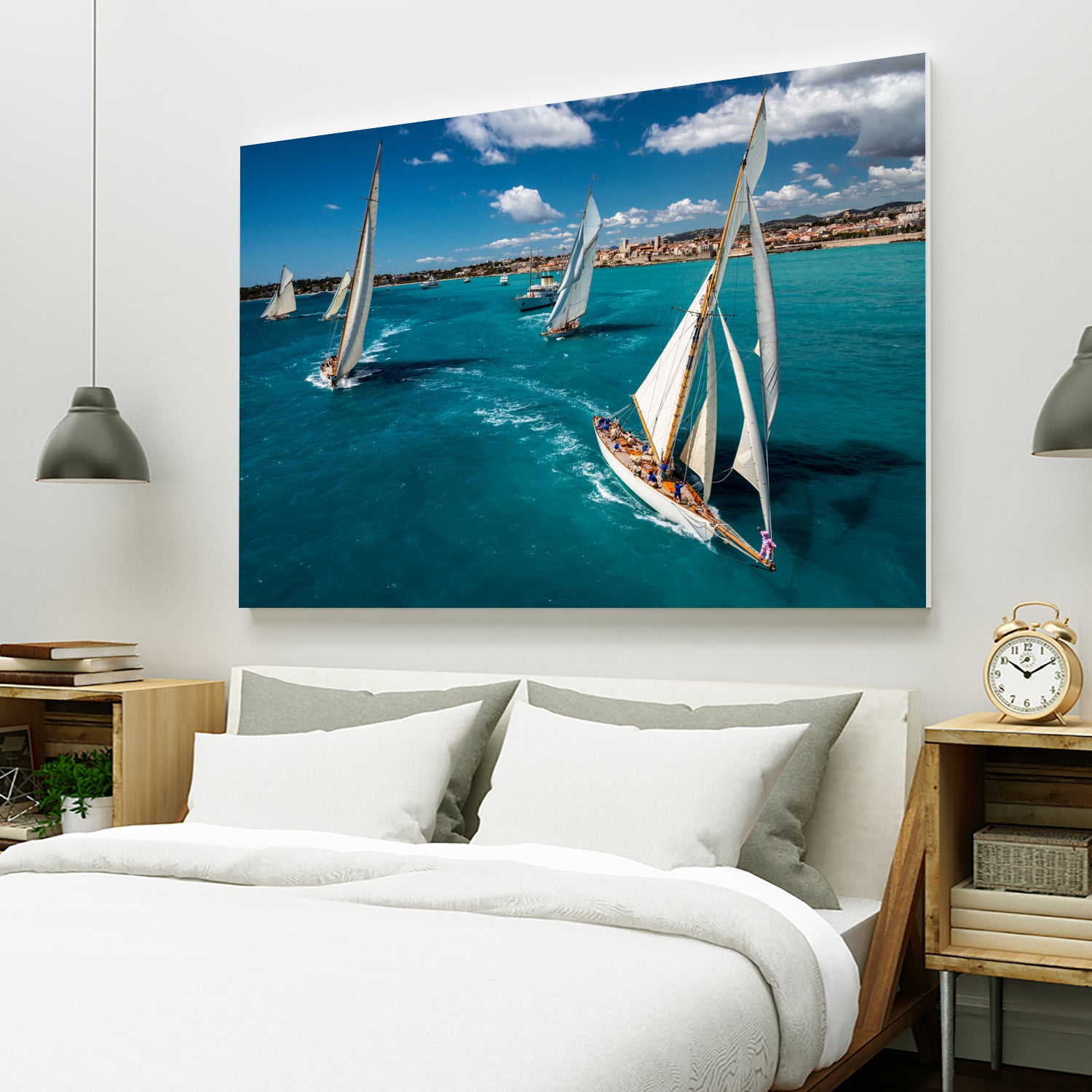 Race start by Marc Pelissier on GIANT ART - sailboats photography sailboats