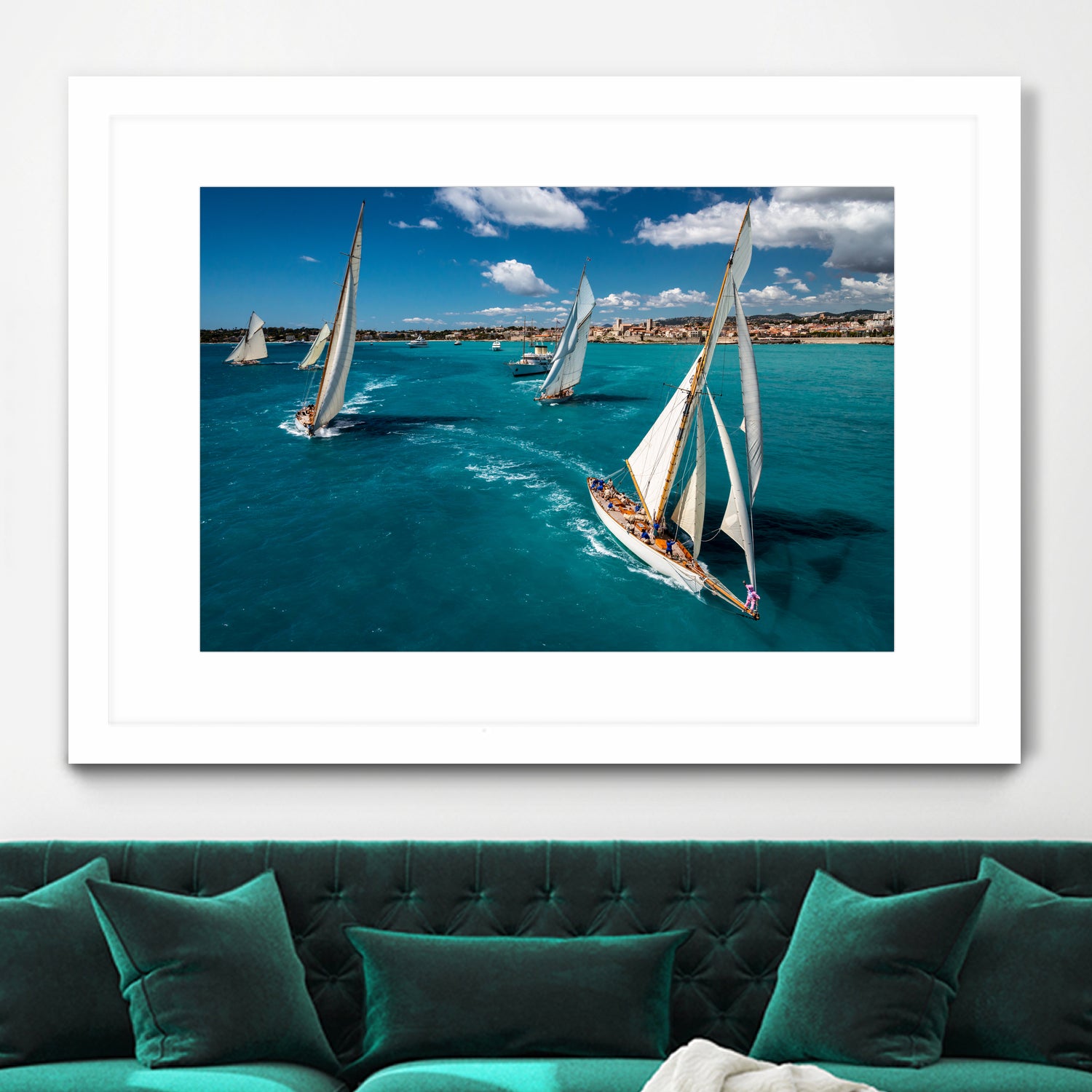 Race start by Marc Pelissier on GIANT ART - sailboats photography sailboats