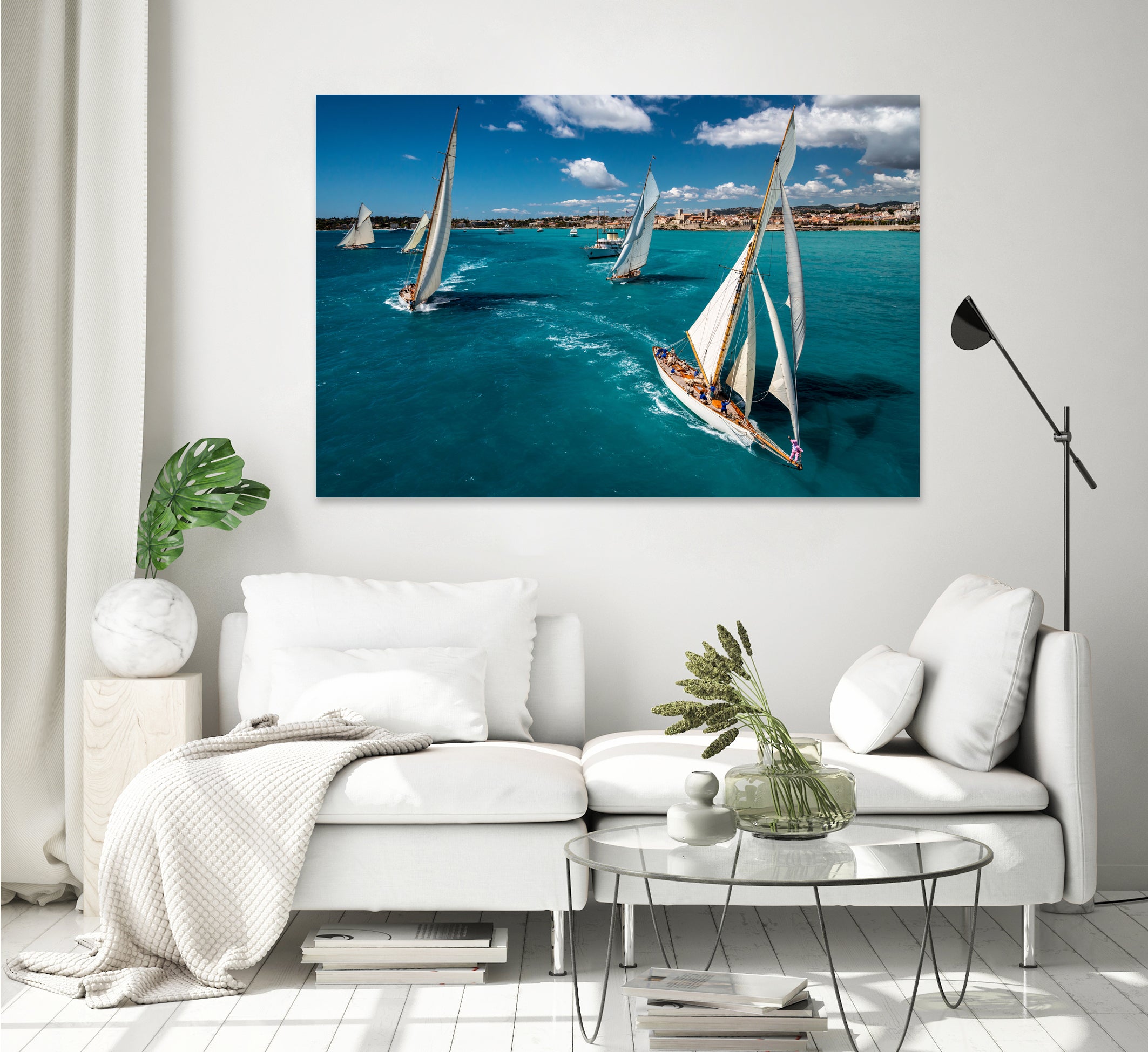 Race start by Marc Pelissier on GIANT ART - sailboats photography sailboats