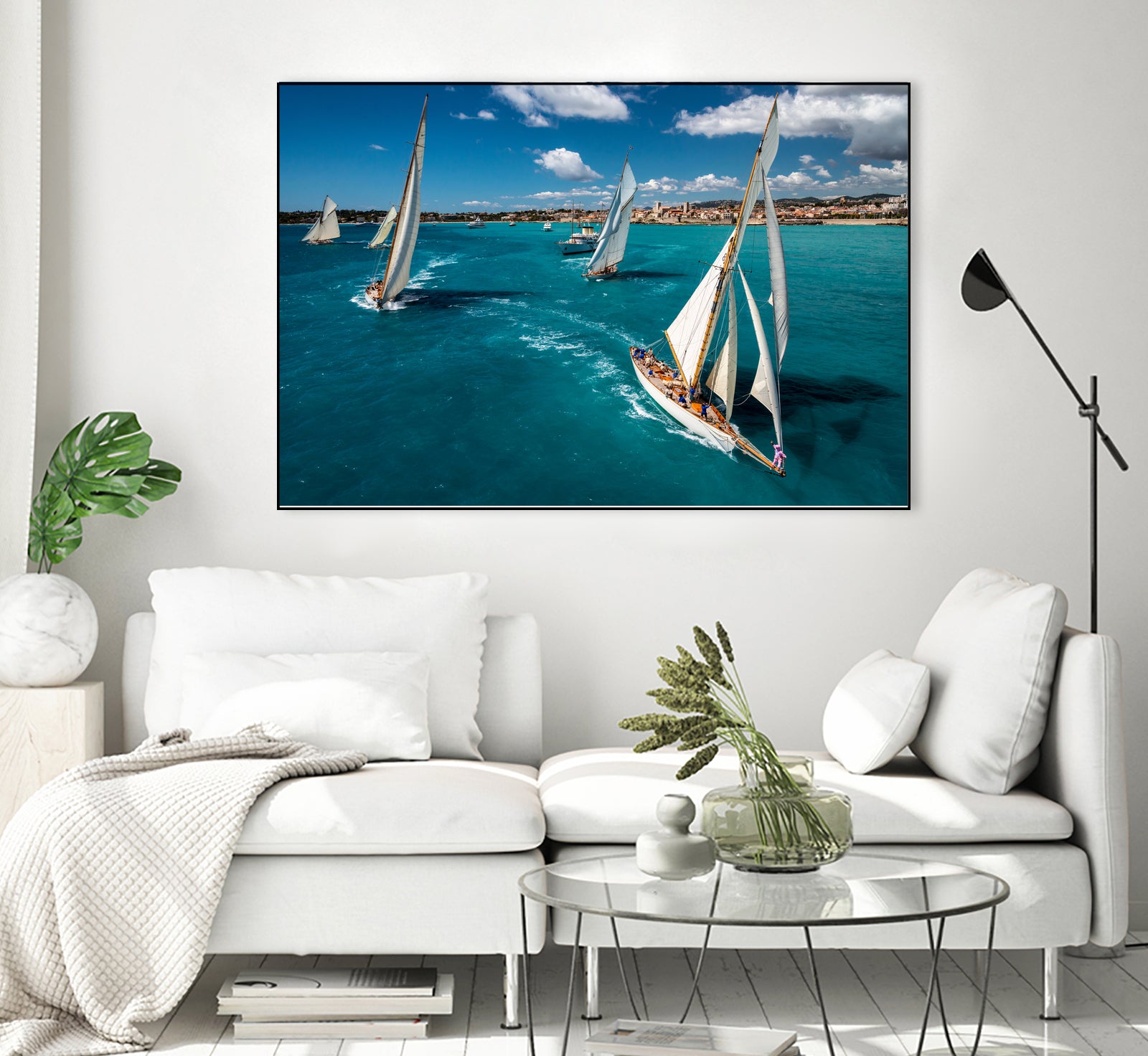 Race start by Marc Pelissier on GIANT ART - sailboats photography sailboats