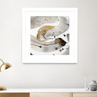 Gray Paint Abstract with Gold by Kat Papa on GIANT ART - abstract gray